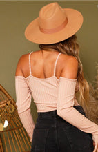 Load image into Gallery viewer, Off Shoulder Rib Knit Bodysuit