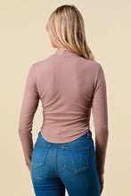 Load image into Gallery viewer, Ribbed Mock Neck Semi-Cropped Sweater