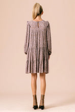 Load image into Gallery viewer, Tiered Long Sleeve Printed Dress