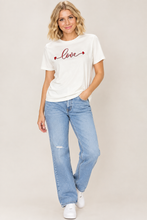 Load image into Gallery viewer, Love Print Boyfriend T-Shirt
