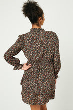 Load image into Gallery viewer, Floral Smock Neck Dress
