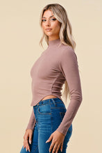 Load image into Gallery viewer, Ribbed Mock Neck Semi-Cropped Sweater
