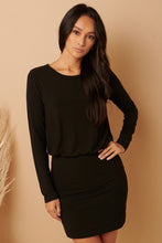 Load image into Gallery viewer, Long Sleeve Fitted Skirt Mini Dress
