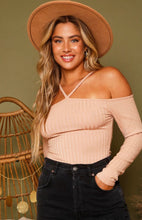 Load image into Gallery viewer, Off Shoulder Rib Knit Bodysuit
