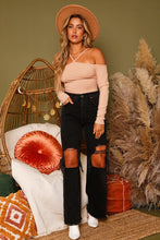 Load image into Gallery viewer, Off Shoulder Rib Knit Bodysuit
