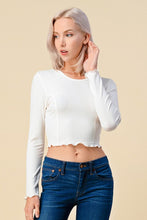 Load image into Gallery viewer, Fitted Knit Crop Top
